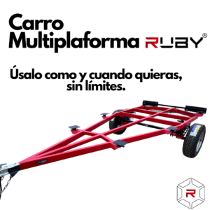 Carro de arrastre (chasis) multiplataforma Ruby- Tamaño L